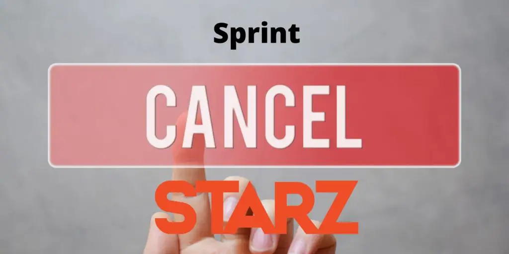 cancel starz subscription through sprint