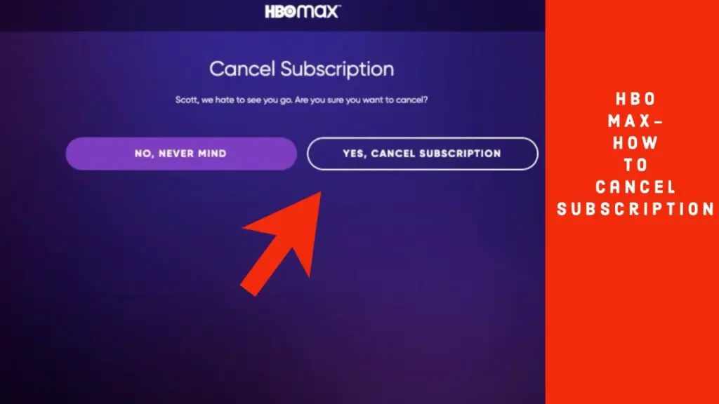 cancel HBO Max subscription